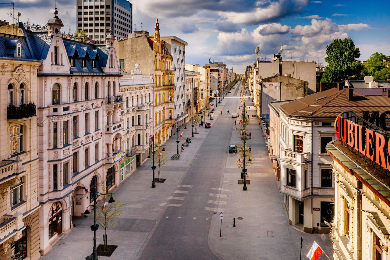 Ulica Piotrkowska w Łodzi